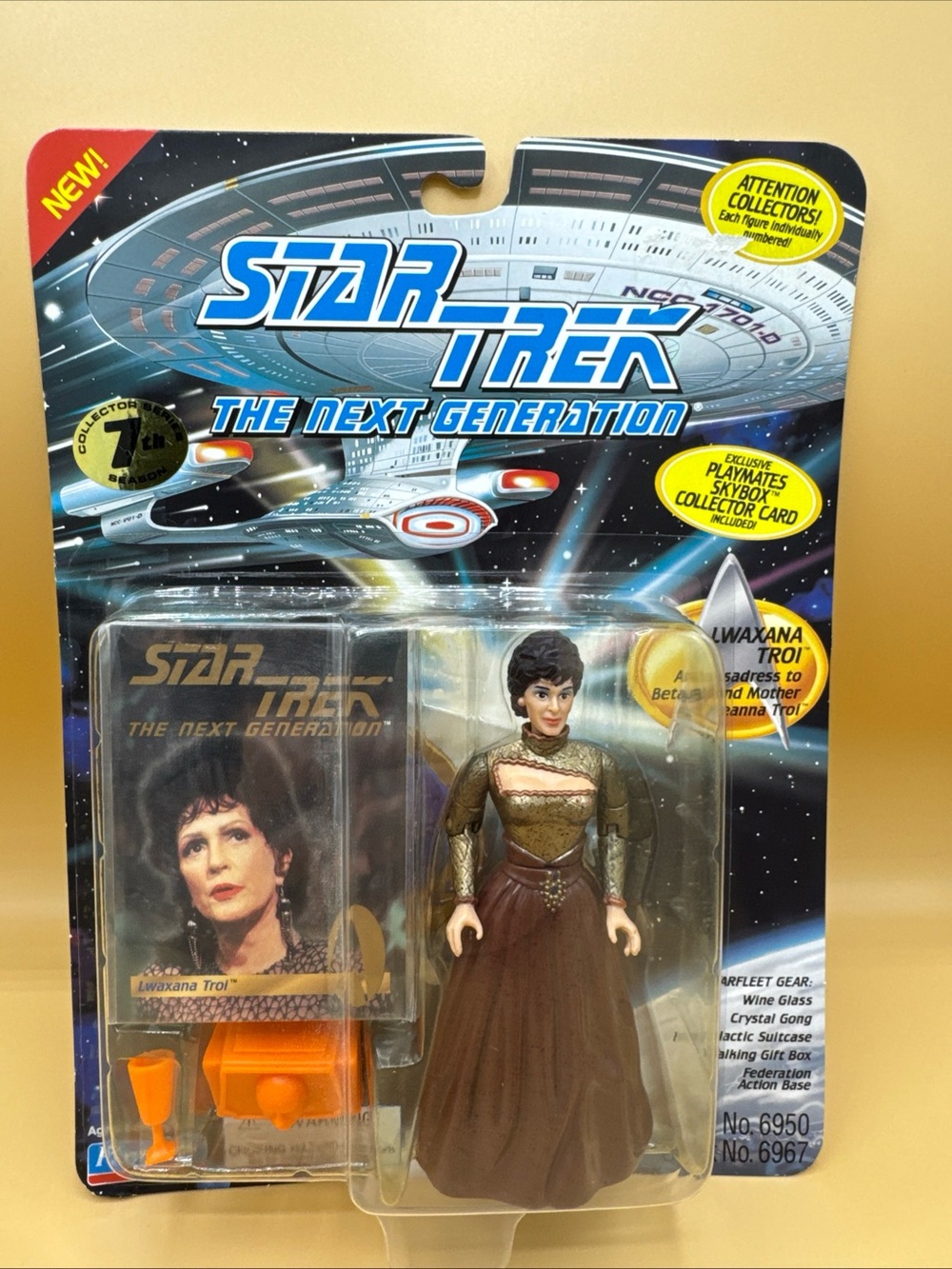 1994 Playmates Star Trek Next Generation Ambassadress Lwaxana Troi Figure #6967
